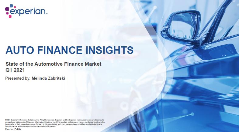 State of the Automotive Finance Market Q1 2021