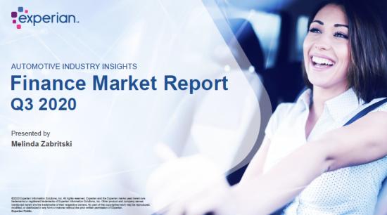 Finance Market Report - Q3 2020