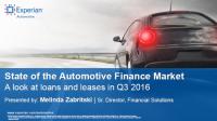 State of the Automotive Finance Market - Q3 2016